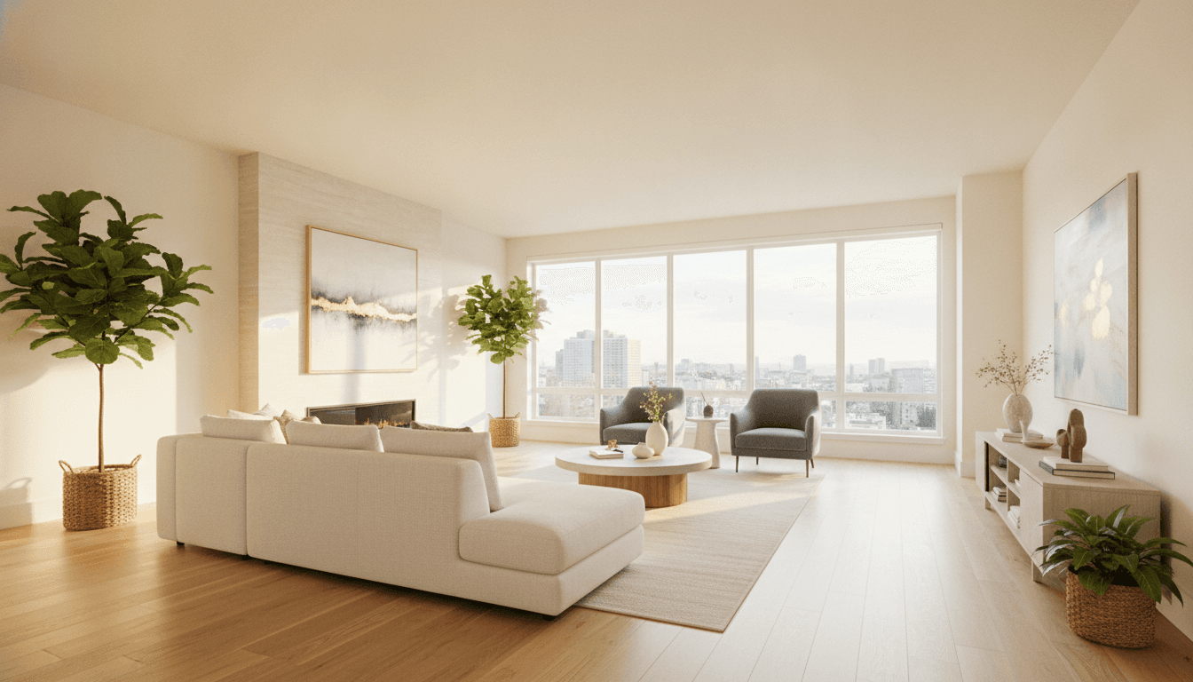 The same room fully restored and rebuilt